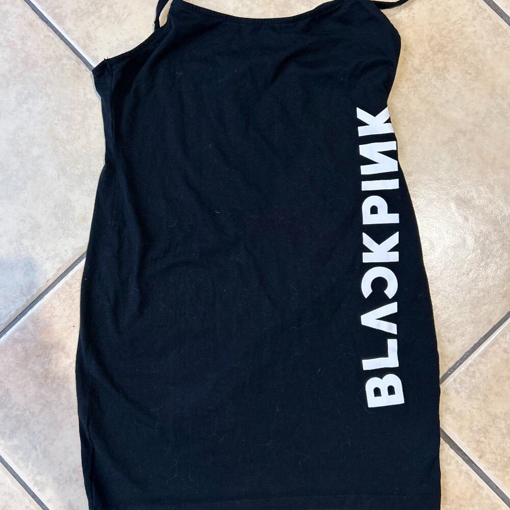 Blackpink X H&M Fitted Dress Black Size M